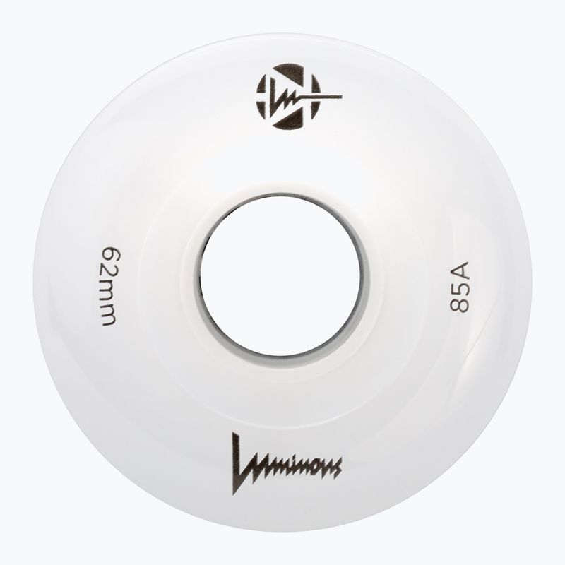 Ratukai riedučiams FR Skates Luminous Led Quad Wheel 62mm/85A Sixies 6LED X4 white 3