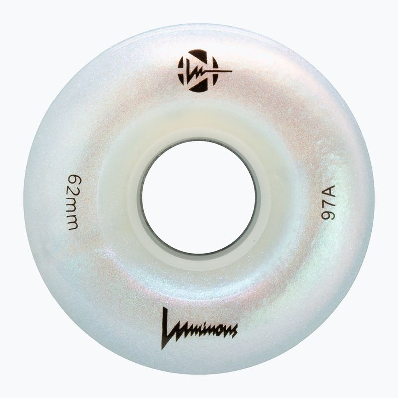 Ratukai riedučiams FR Skates Luminous Led Quad Wheel 62mm/97A X4 white pearl 3