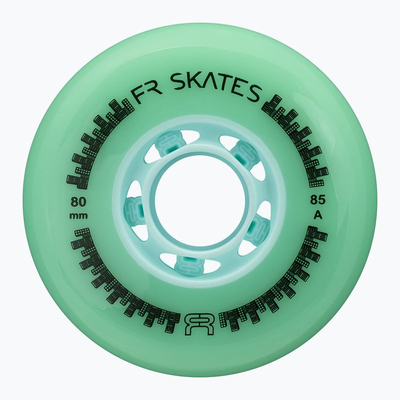 Ratukai riedučiams FR Skates Downtown Wheel 80mm/85A X4 mint/mint 3