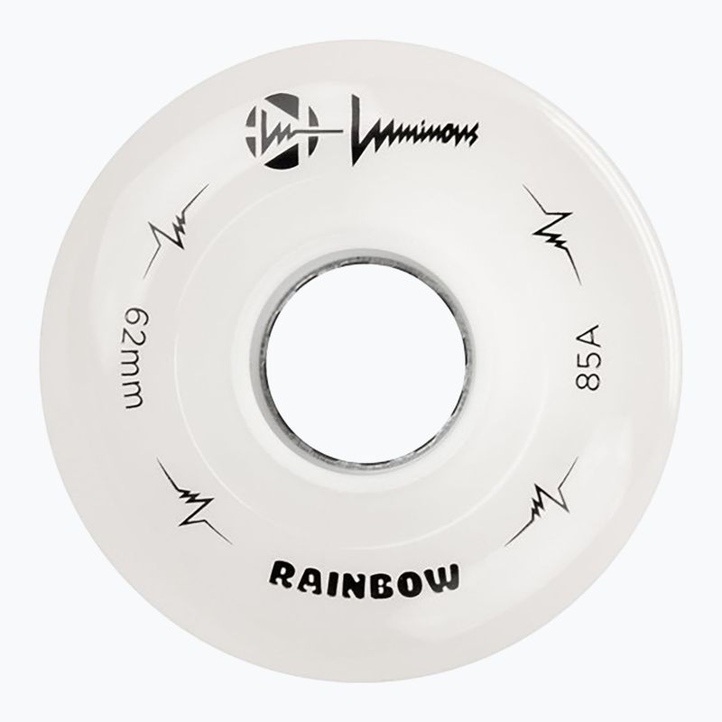 Ratukai riedučiams FR Skates Luminous Led Quad Wheel 62mm/85A Sixies 6LED X4 rainbow/white 3