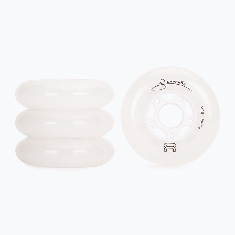 Ratukai riedučiams FR Skates Downtown Wheel 84mm/85A Emperor X4 natural/white 2