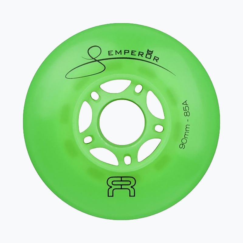 Ratukai riedučiams FR Skates Downtown Wheel 90mm/85A Emperor X4 green 2