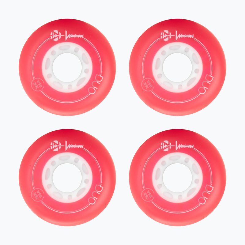 Ratukai riedučiams Luminous Led Wheels Duo 76mm/85A X4 red/blue 2