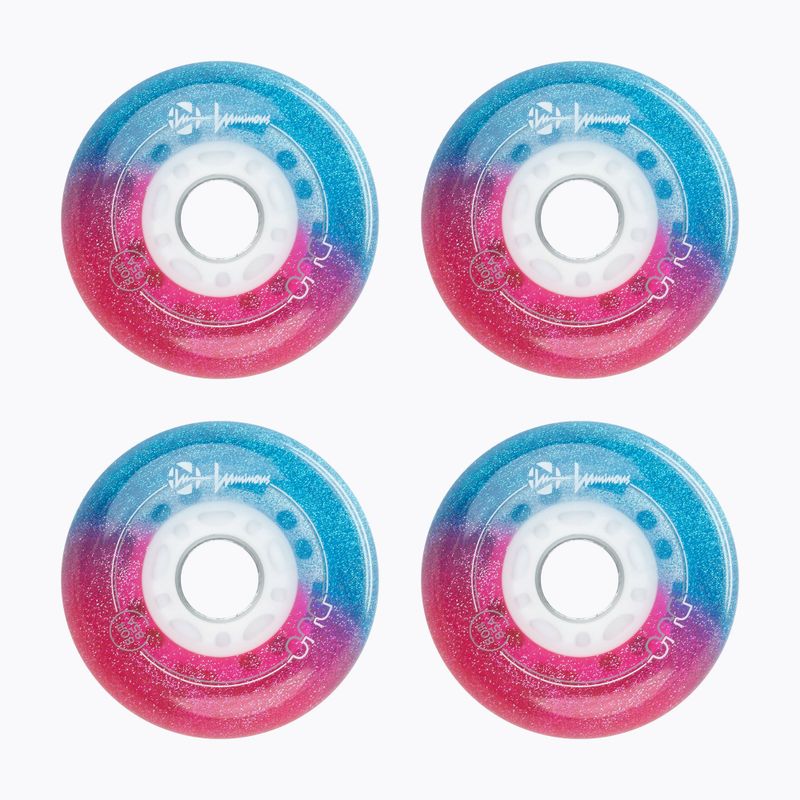 Ratukai riedučiams Luminous Led Wheels Duo 80mm/85A X4 galaxy/purple 2