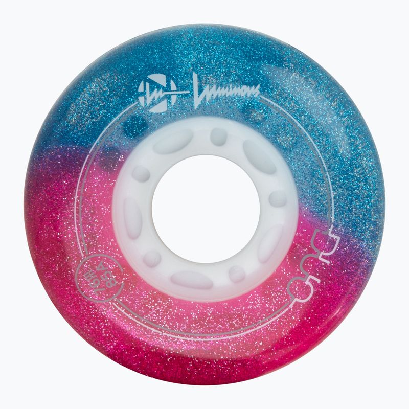 Ratukai riedučiams Luminous Led Wheels Duo 76mm/85A X4 galaxy/purple 3