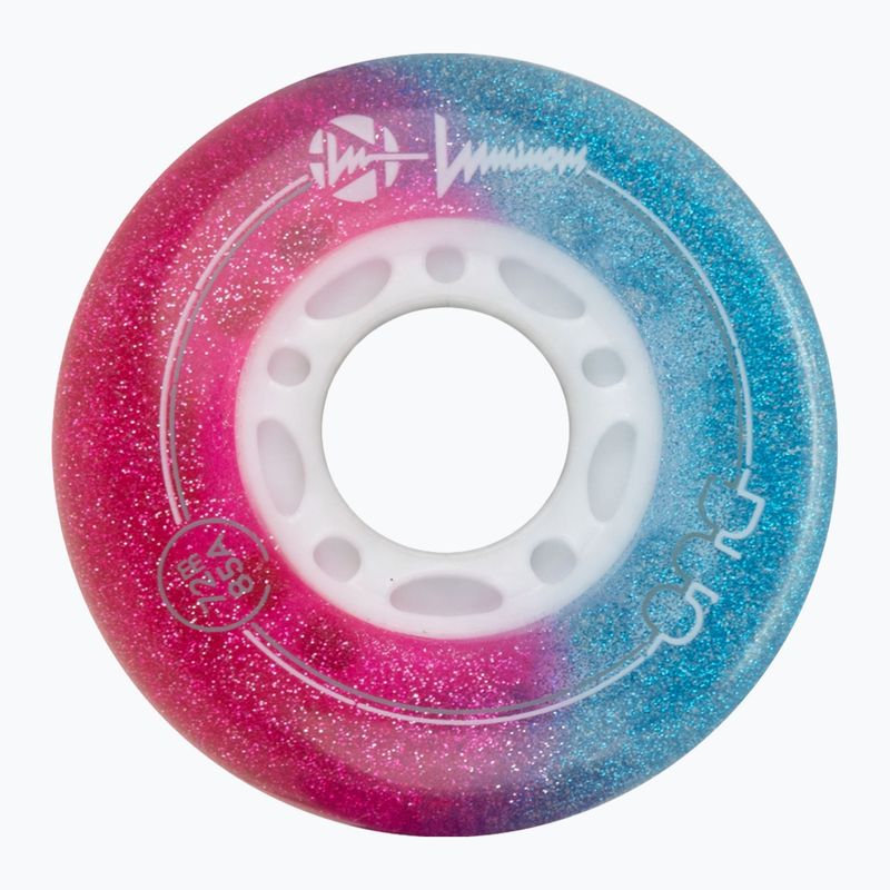Ratukai riedučiams Luminous Led Wheels Duo 72mm/85A X4 galaxy/purple 3