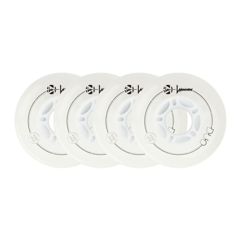 Ratukai riedučiams Luminous Led Wheels Duo 84mm/85A X4 white/blue 6