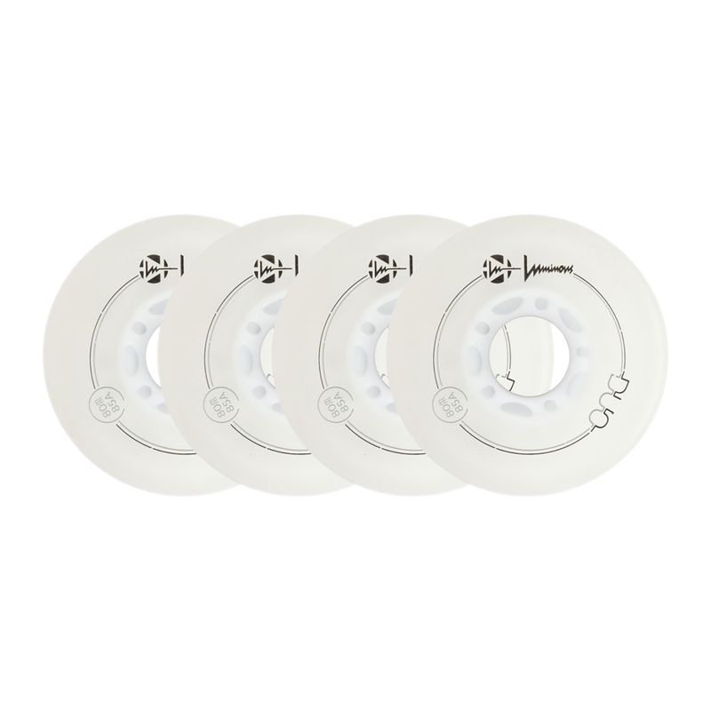 Ratukai riedučiams Luminous Led Wheels Duo 80mm/85A X4 white/blue 6