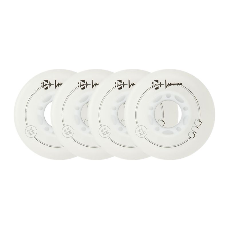 Ratukai riedučiams Luminous Led Wheels Duo 76mm/85A X4 white/blue 6