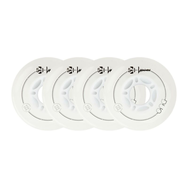 Ratukai riedučiams Luminous Led Wheels Duo 84mm/85A X4 white/red 6