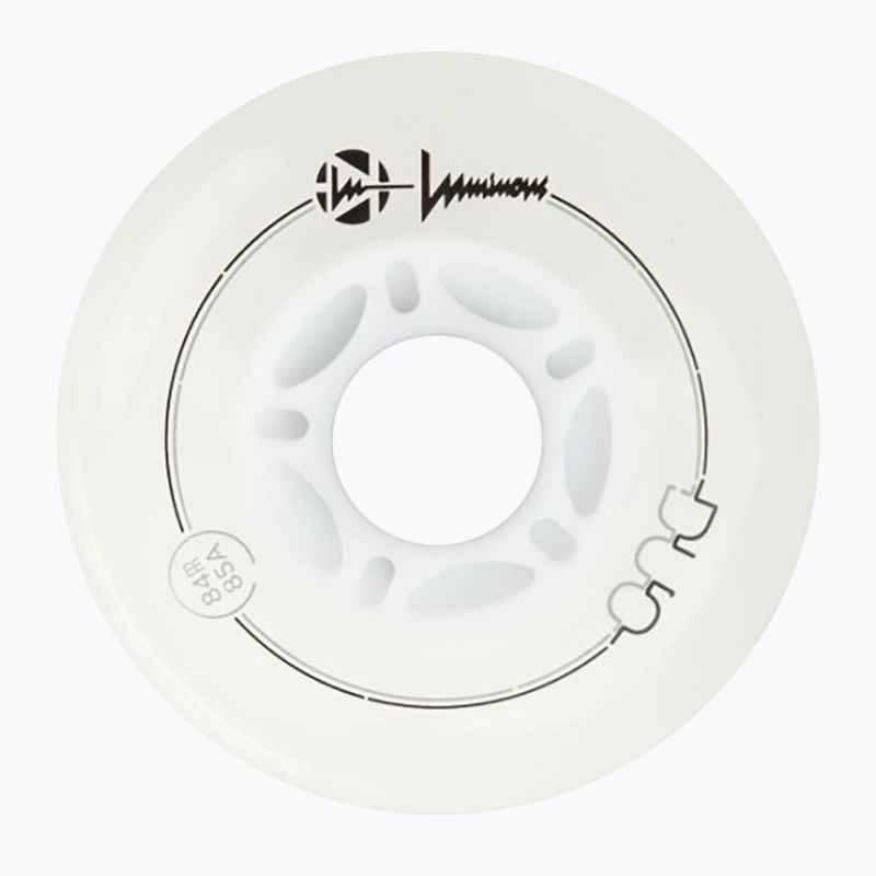 Ratukai riedučiams Luminous Led Wheels Duo 84mm/85A X4 white/red 3