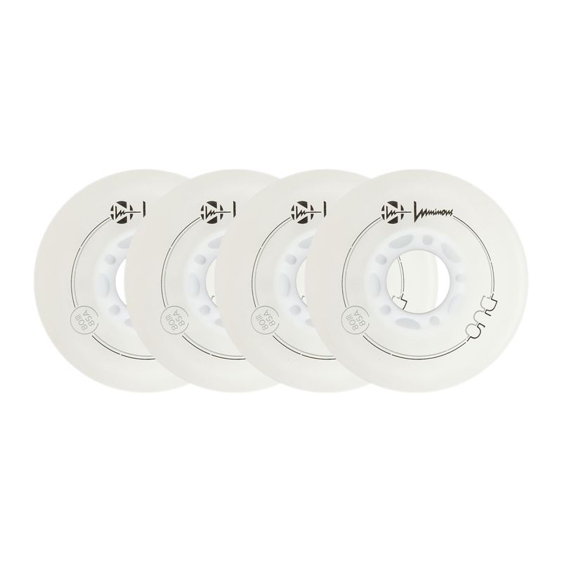 Ratukai riedučiams Luminous Led Wheels Duo 80mm/85A X4 white/red 6