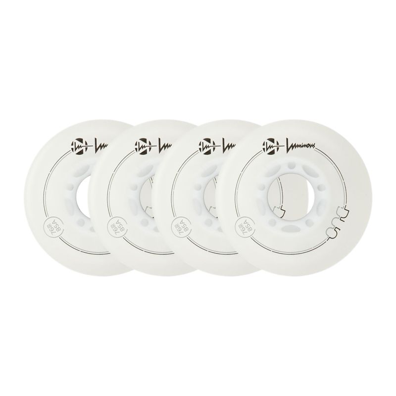 Ratukai riedučiams Luminous Led Wheels Duo 76mm/85A X4 white/red 6