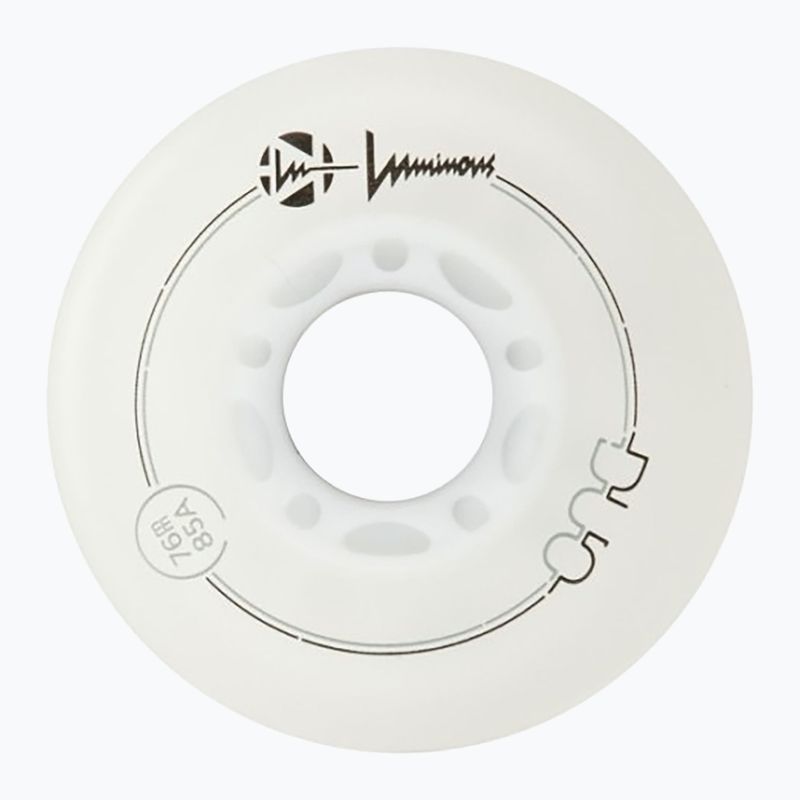 Ratukai riedučiams Luminous Led Wheels Duo 76mm/85A X4 white/red 3