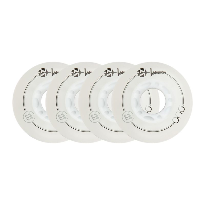 Ratukai riedučiams Luminous Led Wheels Duo 72mm/85A X4 white/red 6
