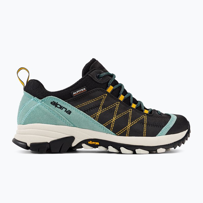 Moteriški trekingo batai Alpina Glacia opal blue/black 2