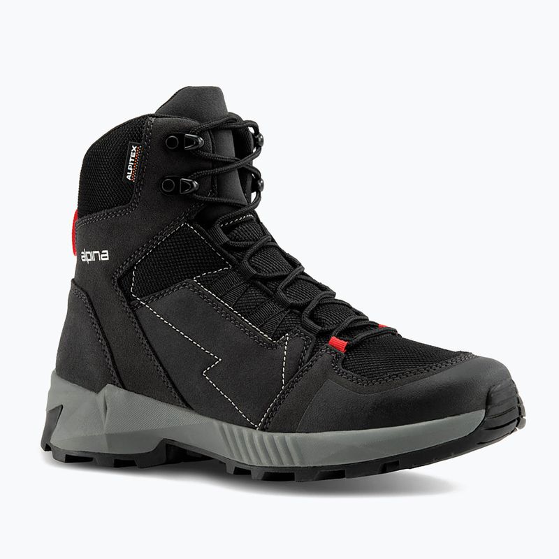 Alpina Tracker Mid vyriški trekingo batai juoda/pilka 10