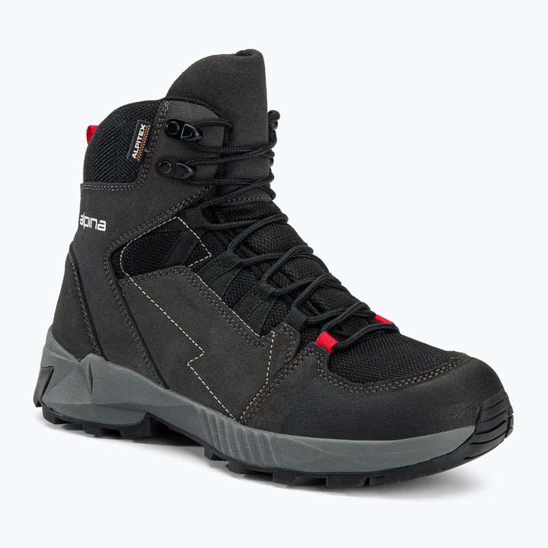 Alpina Tracker Mid vyriški trekingo batai juoda/pilka