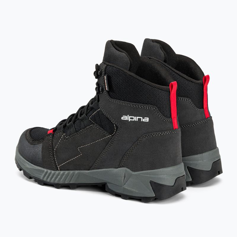 Alpina Tracker Mid vyriški trekingo batai juoda/pilka 3