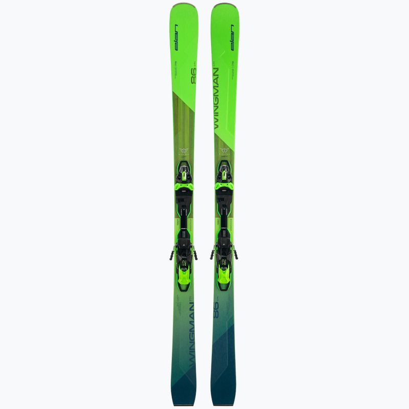 Elan Wingman 86 CTI Fusion X + EMX 12 vyriškos kalnų slidės žalios ABAHBR21 10