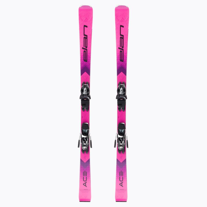 Moteriškos kalnų slidinėjimo slidės Elan Speed Magic PS + ELX 11 pink ACAHRJ21
