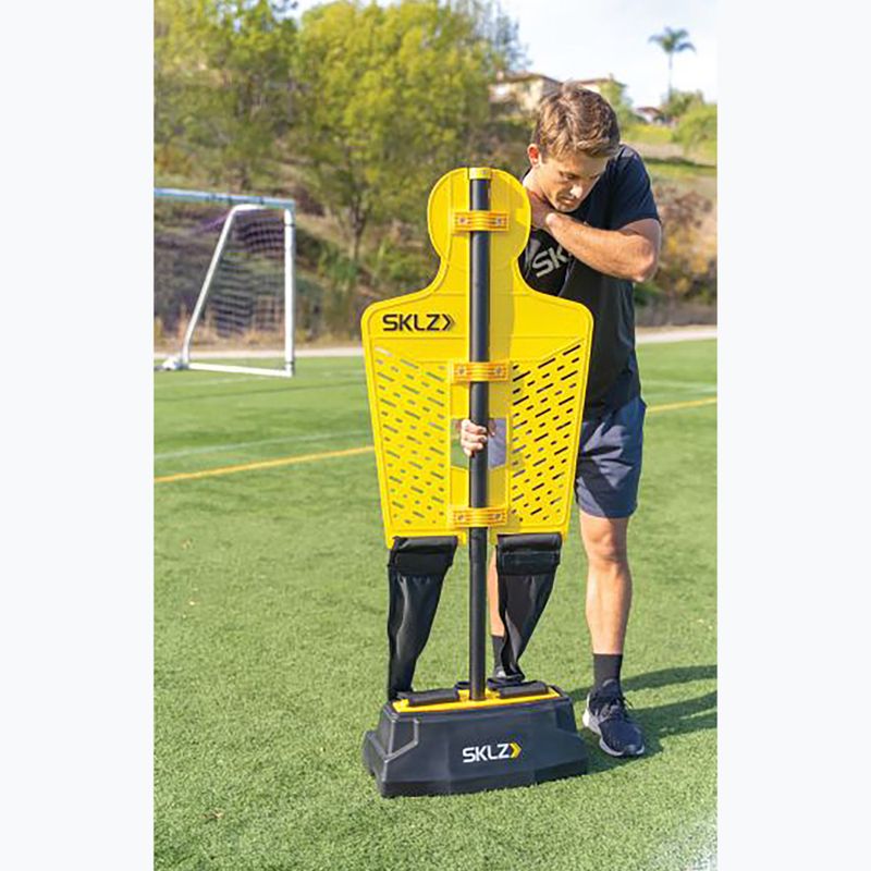 Treniruočių manekenas SKLZ Pro Training Soccer Defender with BASE geltonas 10