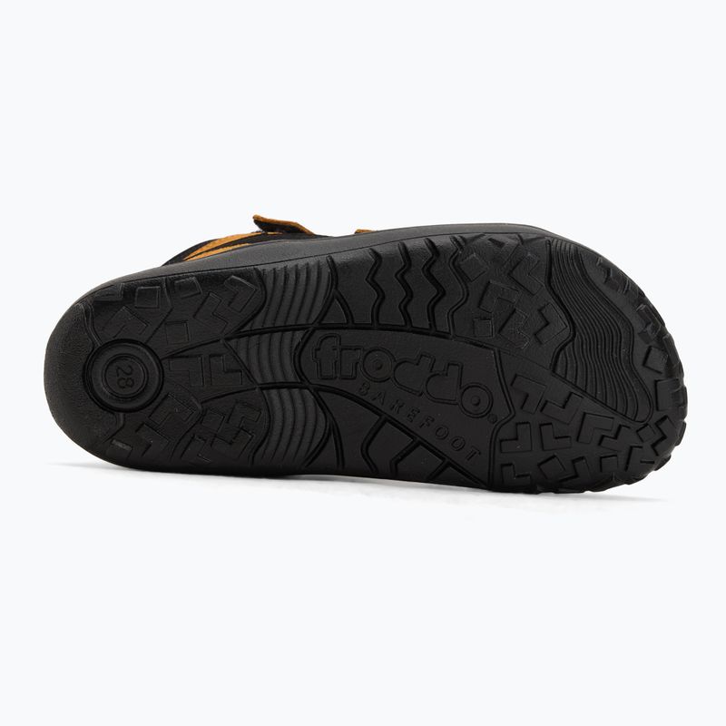 Vaikiški barefoot batai Froddo Up Tex Autumn juoda/oranžinė 4