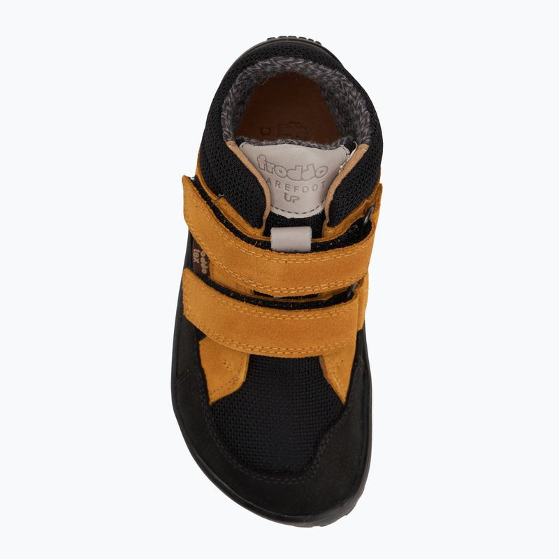 Vaikiški barefoot batai Froddo Up Tex Autumn juoda/oranžinė 5