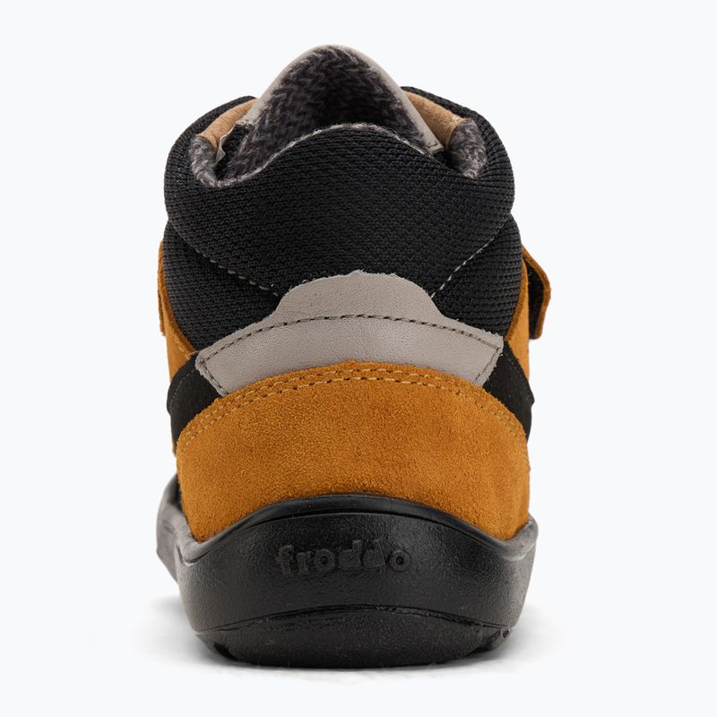 Vaikiški barefoot batai Froddo Up Tex Autumn juoda/oranžinė 6