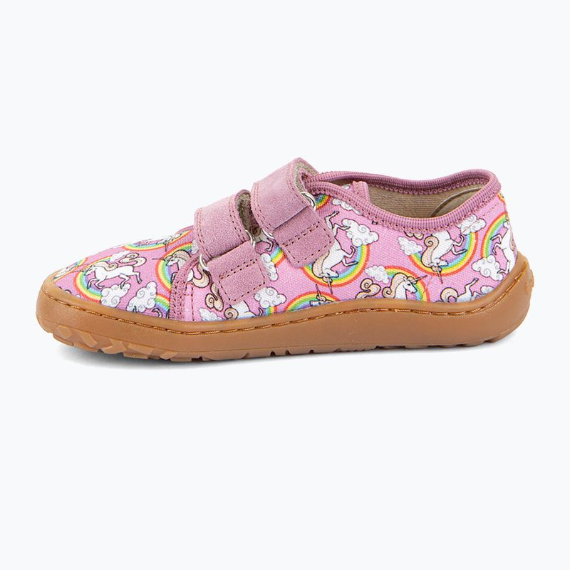 Vaikiški barefoot batai Froddo Canvas white/pink 2