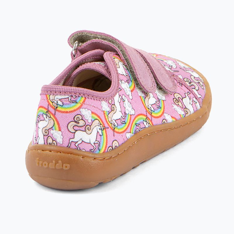 Vaikiški barefoot batai Froddo Canvas white/pink 4