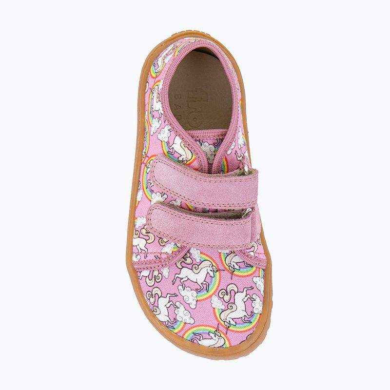 Vaikiški barefoot batai Froddo Canvas white/pink 6