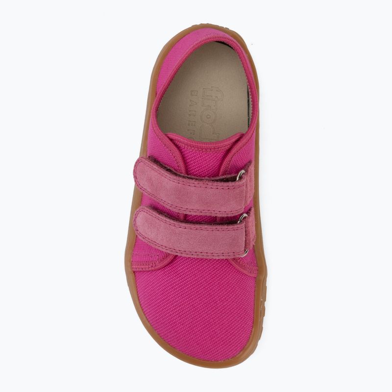 Vaikiški barefoot batai Froddo Canvas fuchsia 5
