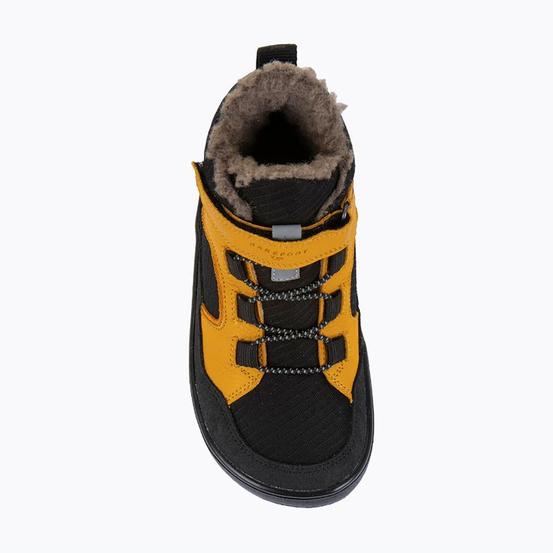 Vaikiški barefoot sniego batai Froddo Barefoot Up Path Tex black/yellow 7