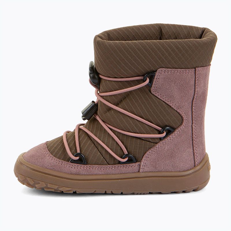 Vaikiški barefoot sniego batai Froddo Barefoot Tex Track Wool dark pink 2