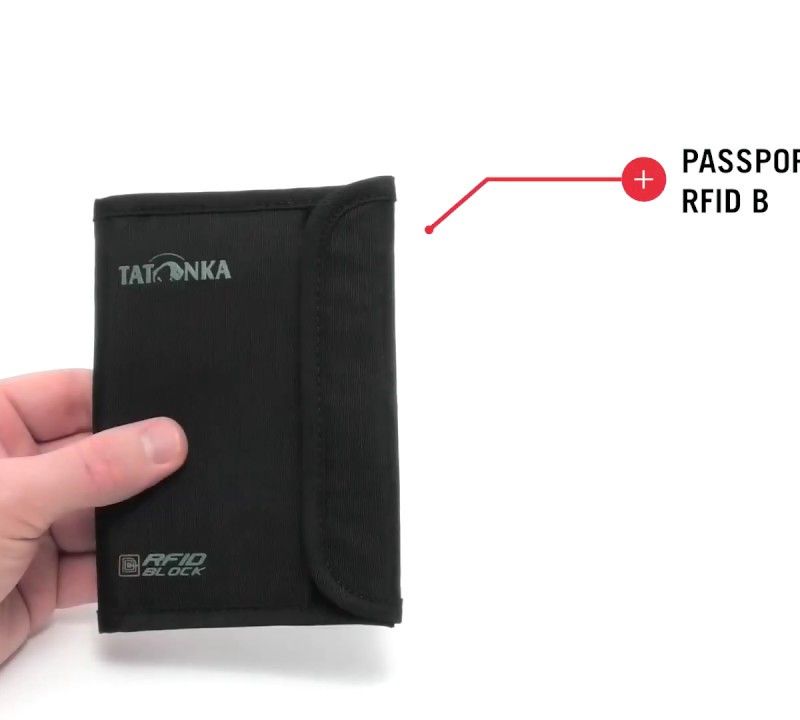 Piniginė Tatonka Passport Safe RFID B black 11