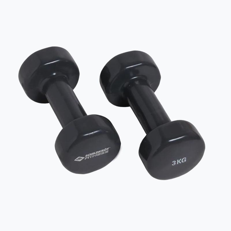 Schildkröt rinkinys Viniliniai hanteliai 3 kg juodi 960007