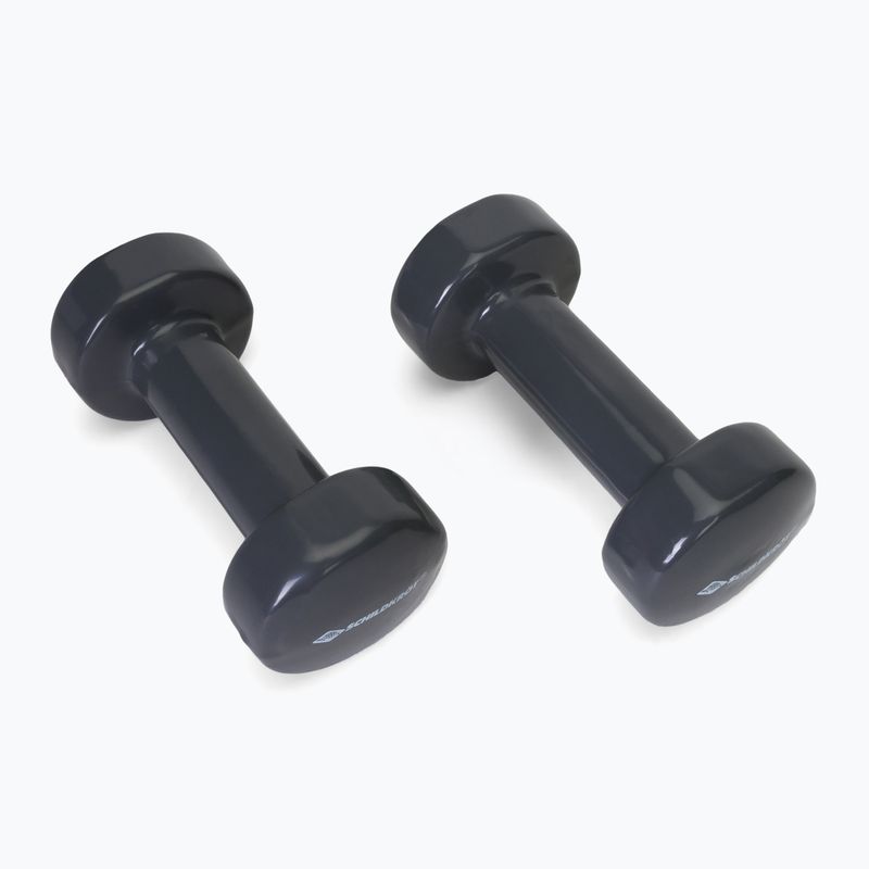 Schildkröt rinkinys Viniliniai hanteliai 3 kg juodi 960007 2