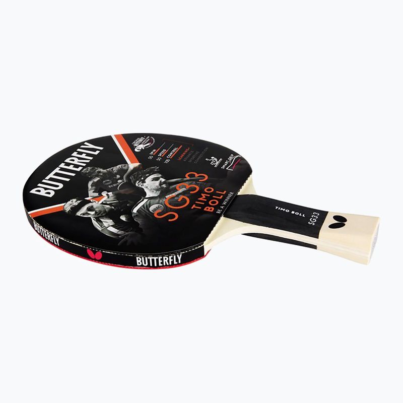 Drugelio formos stalo teniso raketė Timo Boll SG33 6