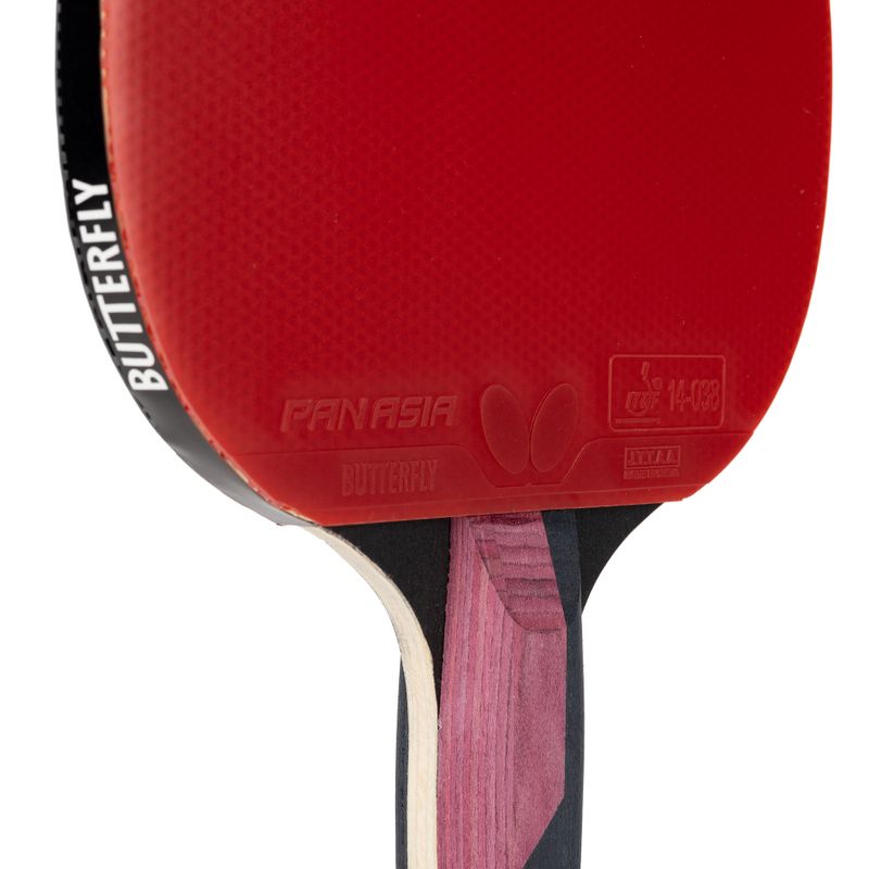 Drugelio formos stalo teniso raketė Timo Boll Ruby 3