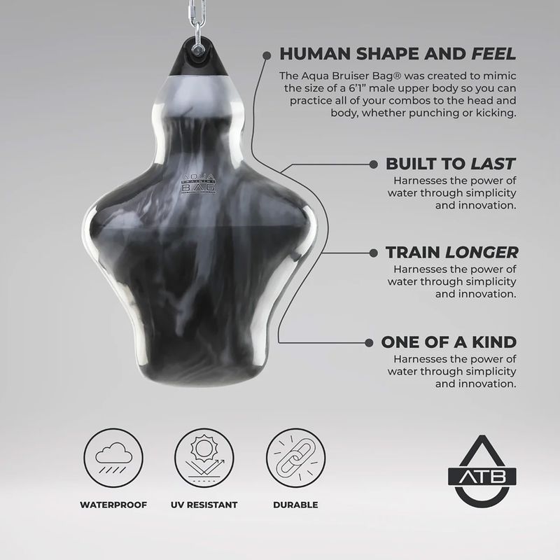 Bokso maišas Aqua Training Bag Bruiser 18" haymaker black 2