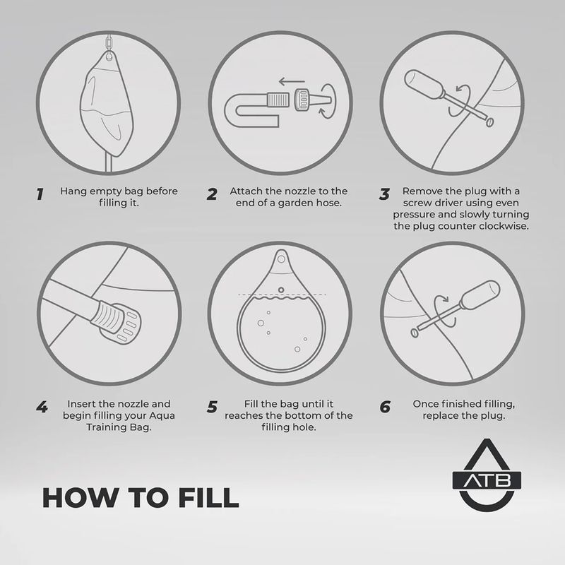 Bokso maišas Aqua Training Bag Bruiser 18" haymaker black 3