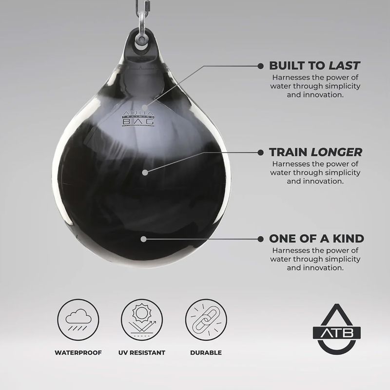 Bokso kriaušė Aqua Training Bag Energy Punching Bag 15" orange 5