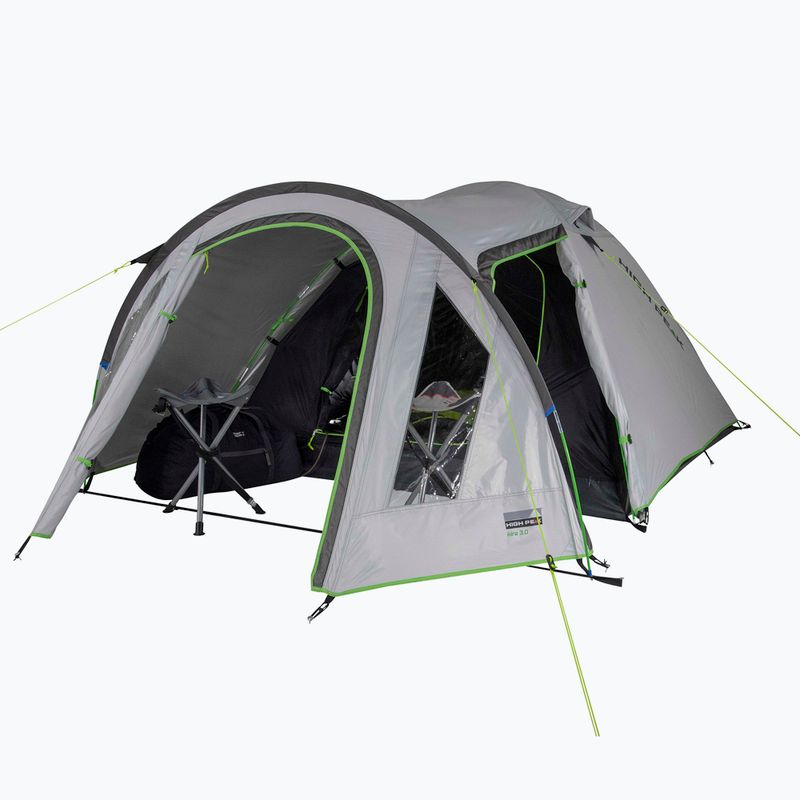 High Peak 4 asmenų kempingo palapinė Kira grey 10373 6