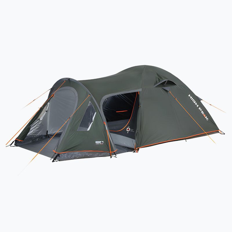 Keturvietė kempingo palapinė High Peak Kira 4.1 deep forest