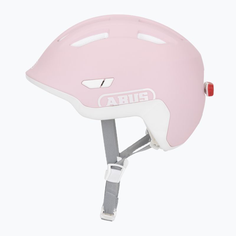 Vaikiškas dviračio šalmas ABUS Smiley 3.0 ACE LED pure rose 3