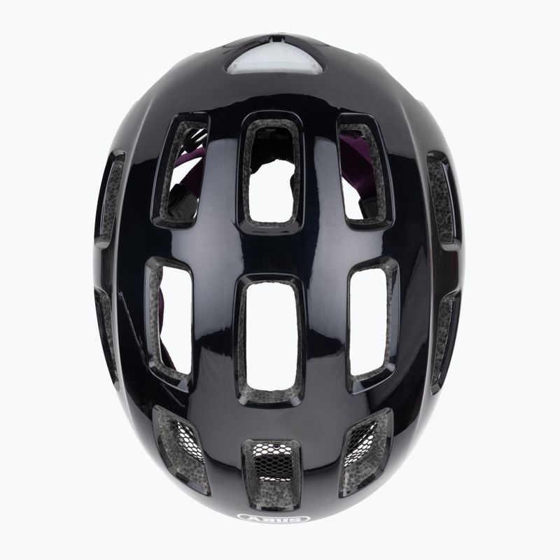 Vaikiškas dviračio šalmas ABUS Youn-I 2.0 black violet 6