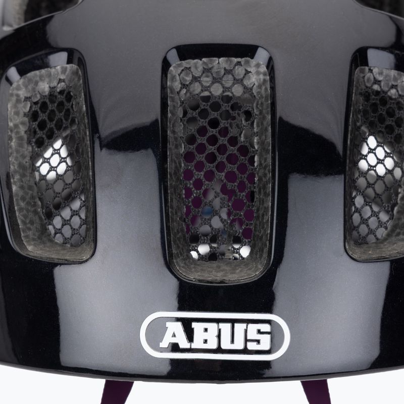Vaikiškas dviračio šalmas ABUS Youn-I 2.0 black violet 7