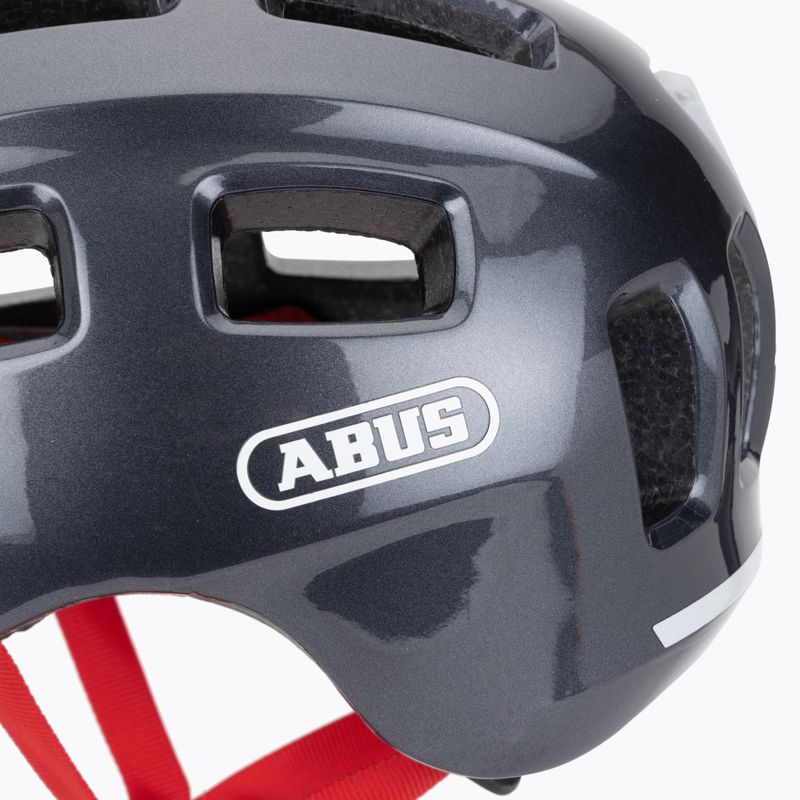 Vaikiškas dviratininko šalmas ABUS Youn-I 2.0 sparkling titan 7
