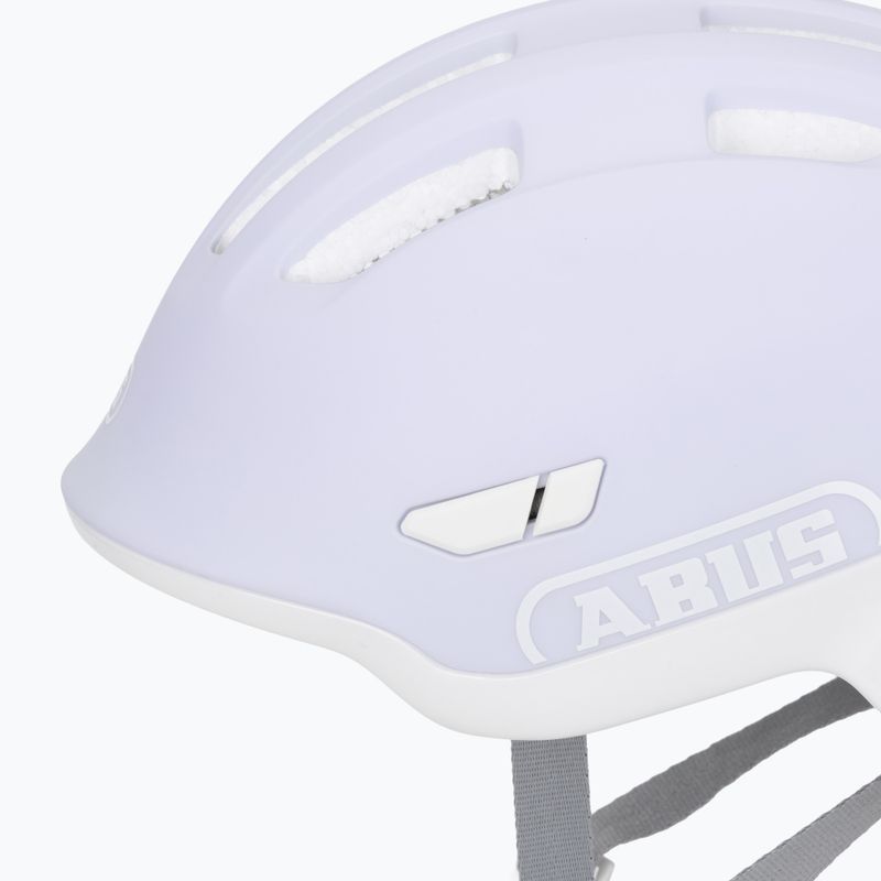 Vaikiškas dviračio šalmas ABUS Smiley 3.0 ACE LED pure lavender 8